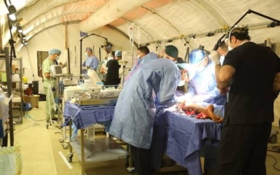 المستشفى الميداني جنوب غزة/ 9.. طوق نجاة لمداواة أبناء قطاع غزة