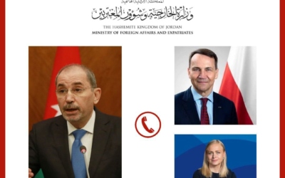 الصفدي يبحث مع نظيريه البولندي والفنلندي التصعيد الخطير في المنطقة