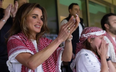 الملكة رانيا تؤازر النشامى قبيل مواجهتهم المونديالية الأولى