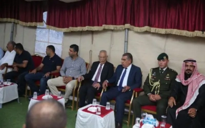العيسوي يبلّغ تعازي جلالة الملك وولي العهد لعشيرة الشراب