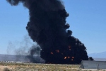 فيديو: تحطم قاذفة استراتيجية أمريكية من طراز “B-52” في كاليفورنيا
