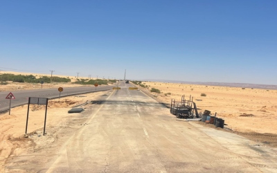 إعادة فتح طريق وادي عربة بعد انتهاء أعمال الصيانة
