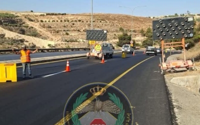 إدارة الدوريات الخارجية تغلق مسربًا على طريق العدسية-ناعور اليوم