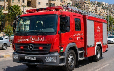 حريق في مستودعين بالمجمع الصناعي بالعقبة