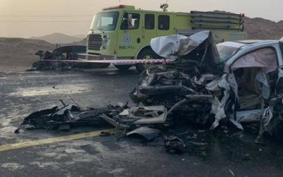 وفاة أم وطفلها بحادث سير مؤلم على طريق وادي عربة