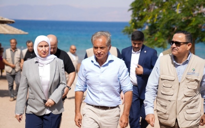حسان يزور محمية العقبة البحرية بعد إدراجها على قائمة التراث العالمي