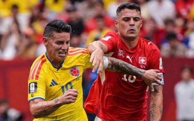 سويسرا تعبر كولومبيا بركلات الترجيح.. وتضرب موعدًا مع الأرجنتين
