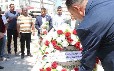 المستشفى الميداني الأردني يزور مقبرة شهداء الجيش العربي في نابلس