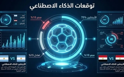 الذكاء الاصطناعي يتوقع نتيجة مواجهة مصر والأرجنتين في كأس العالم