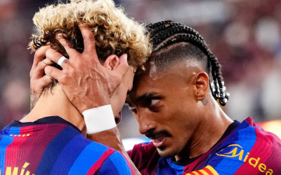 بثنائية رافينيا وفيرمين.. برشلونة في صدارة الدوري الإسباني