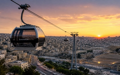 الحكومة توقّع عقد تصميم وتصنيع منظومة تلفريك عمّان