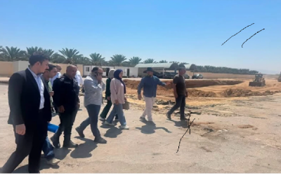 المباشرة الفعلية بتنفيذ مشروع محطة جسر الملك حسين للنقل العام