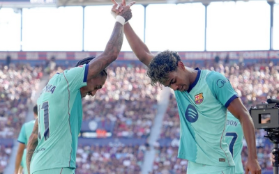 برشلونة يعزز صدارته للدوري الإسباني برباعية أمام ليفانتي