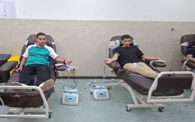 مرتبات الأمن الوقائي يتبرعون بالدم استجابة لمناشدة مريض سرطان