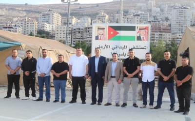 وصول طواقم المستشفى الميداني الأردني نابلس/12 إلى الضفة الغربية